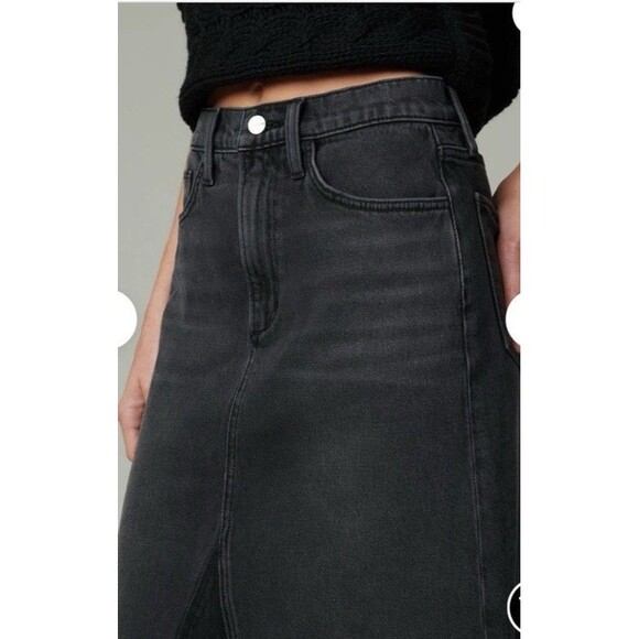 Joe's Jeans Denim Maxi Skirt Black Size 31 NWT - Picture 2 of 10